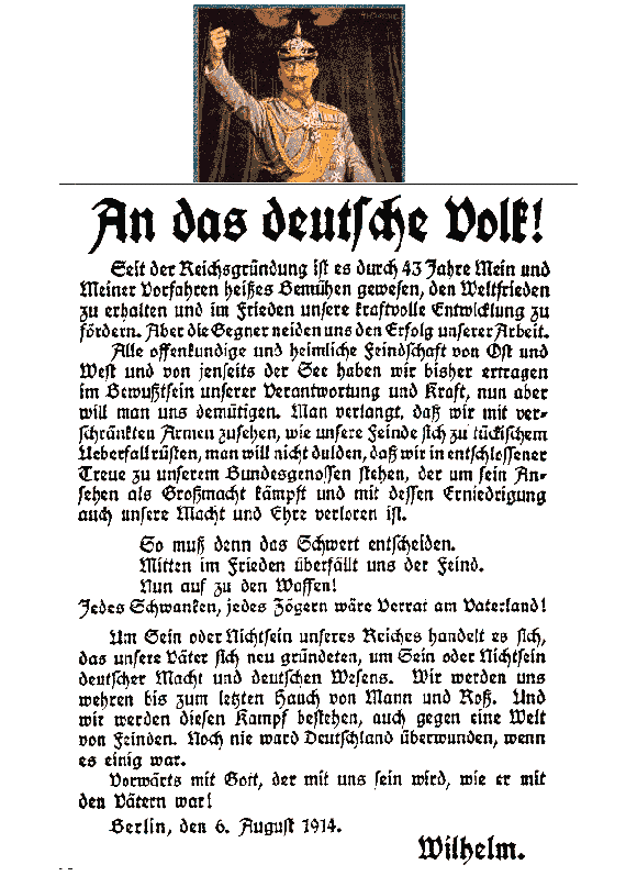 an das deutsche volk