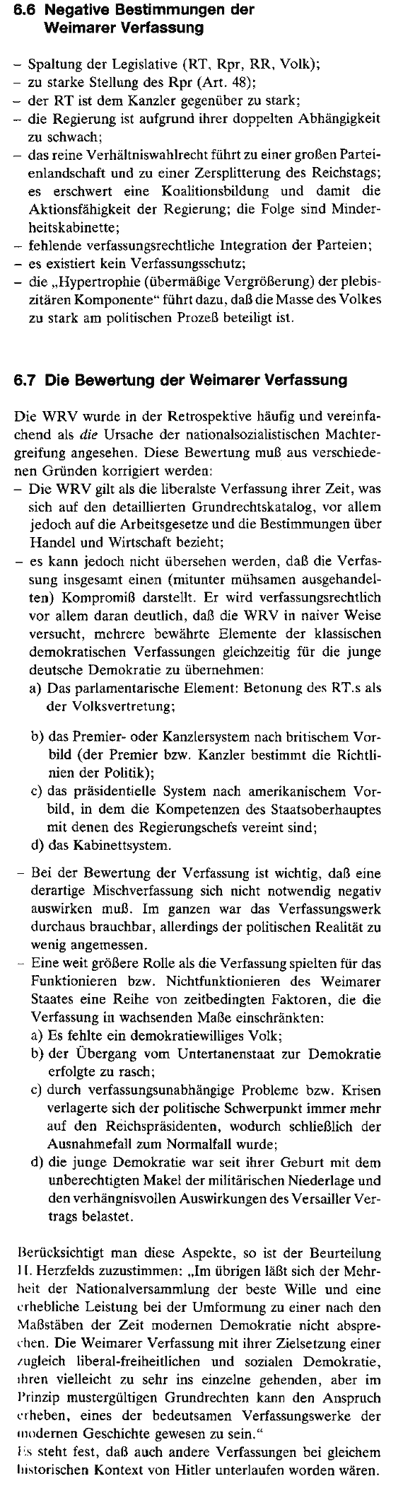 Weimarer_RV_Schwaechen