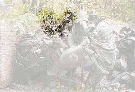 Detail: Ritterliche Rüstungen und Waffen